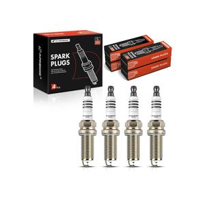 -Premium Iridium Platinum Spark Plugs Compatible with Honda CR-V, Civic, Accord, Crosstour & Hyundai Elantra, Elantra Coupe/GT, Sonata, Santa Fe, Santa Fe Sport, Tucson, Venue & Kia Soul, Pack of 4