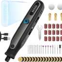 HARDELL Mini Cordless Rotary Tool 4V, 5-Speed Rotary Tool Kit with 69 Accessories, Power Rotary Tool for Cutting, Engraving, Sanding, Drilling, Polishing, Small Wood Carving tool or DIY Crafts, (Black)