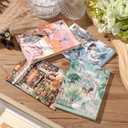 4 Books for Seasons Stickers for Scrapbooking 480 Pre-Cut Pet Transparent Stickers for journaling Spring Summer Fall and Winter Sticker