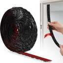 JUNART PVC Moldings Trim, 600cm2cm, 3D Wallpaper Border, Coving for Ceilings, Flexible Ceiling Moulding Trim for Mirror Edge, TV Background Wall, Skirting Boards, Cabinet, Wall(Black)