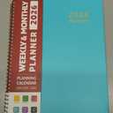 2026 Planner, Weekly and Monthly Calendar Planner, January 2026 - December 2026, Hardcover 2026 Calendar Planner Book with Tabs For Women & Men, Inner Pocket, Spiral Bound, Perfect for Office Home School Supplies - A4 (8.5" x 11"), Aquamarine