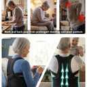 New for 2026 Posture Corrector for Seniors Women & Men, Advanced Full Back Brace Support for Upper & Lower Back, Spine & Neck Alignment, Reinforced Wide Dual-Layer Waist Support Belt with Shoulder Straightener and Back-Opening Support, Breathable for Daily Wear, Walking & Long Sitting
