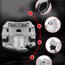 cciyu Front Left & Right Disc Brake Calipers w/Bracket 18B4880 18B4881 2005-2010 For Chevy For Cobalt,2007-2009 For Pontiac For G5,2005-2006 For Pontiac For Pursuit,2003-2007 For Saturn For Ion