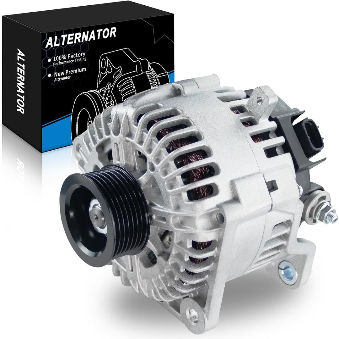 Upgraded Performance Alternator for:-Nissan Titan Pathfinder Xterra Frontier Armada NV1500 NV2500 NV3500, for:-Infiniti QX56 2007-2019 4.0L 5.6L, V6 V8 12V 130Amp 7Grooves, OE# 23100-ZH00A