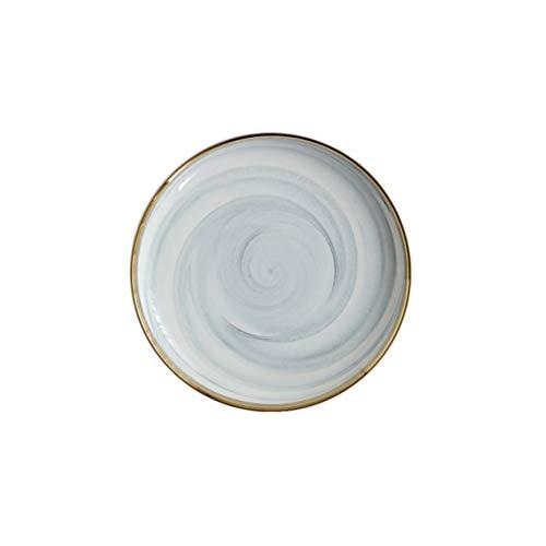 Ceramic Plate Home Creative Phnom Penh Round Dinner Plate Flat Plate Soup Plate Hotel Restaurant Plate Gift