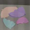 3D Hanging Butterfly Decorations, Butterfly Birthday Party Decorations, 4 Pcs Crepe Paper Butterfly Hanging Decorations for Girls, Women, Flower Garden Party Decorations