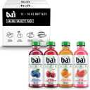Bai Flavors Variety Pack, Antioxidant Infused Water Beverage, with Vitamin C and No Artificial Sweeteners, 18 fl oz bottles, 12 pack, BB Date 04/19/2026