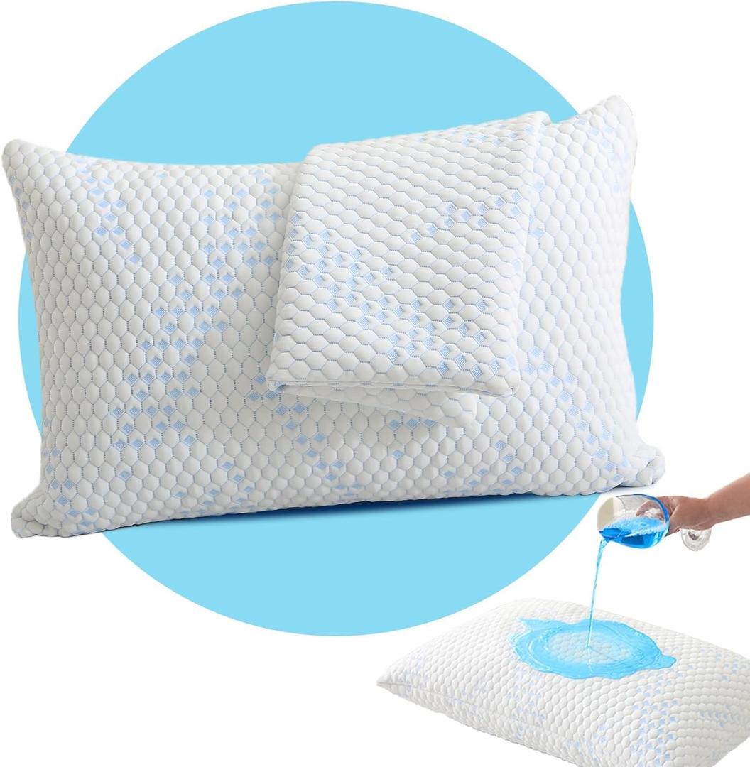 Pillow Protectors (2 Pack) King, Waterproof Pillowcase with Zipper, Breathable, Soft Pillow Cover for Better Sleep, Machine Washable