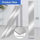 2 Pcs 304 Stainless Steel Sheet Metal Gap Filler Trim Strip (30"x 1"x 0.04" Thickness)Brushed Metal Finishing Sheet for Home Kitchen Tools