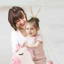 LEXiBOOK BGP050UNI Inflatable Jumping Unicorn, for Indoor and Outdoor use, Balance and Motor Skills Development, Hand Pump Included, Safe and Resistant Plastic, Pink, White