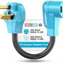 CircleCord NEMA 10-30P to 14-50R EV Charger Adapter Cord Compatible with Tesla Model 3/S/X/Y, 30 Amp Dryer to 50 Amp EV for Level 2 Charging, ETL Listed (Not for RV or Dryer)