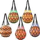 5 Pack Basketball Net Bag Mesh Bag Soccer Football Volleyball Ball Storage Nylon Single Ball Keeper Ball Carrier