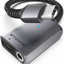 Stouchi 2-in-1 USB C to 3.5mm Headphone Charge Adapter AUX Mic Jack with PD Fast Charging High Resolution DAC for Earphones iPhone 17 16 15, Galaxy S25 /24/S24+/S23/S22/S21, iPad Pro, Pixel 9/8/7