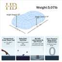 Side Sleeper Pillow  Soft Ergonomic Cervical-Neck-Pillow for Neck Pain Relief, Ice Silk Zipperless Pillowcase, Eco Friendly and Durable Material (White)