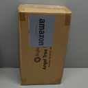 Christmas Tree Topper Angel with Lights, Xmas Tree Toppers Decorations Ornament with White Feather Wings, Plug in Christmas Tree Angel Treetop for Indoor Office Holiday