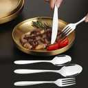 Hespama 60 Pieces Silverware Set Service for 12, Stainless Steel Kitchen Flatware