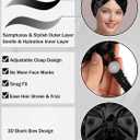 Ramede Bow Silk Bonnet for Sleeping Women Adjustable Satin Night Sleeping Cap Coquette Layer Smooth Hydration Hair Bonnet