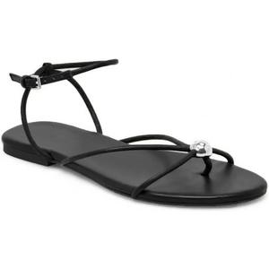 Strappy Flat Sandals for Women Comfortable Open Round Toe Sandals Dressy Beach Thong Flip Flop Slides