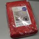 MIULEE Velvet Curtains Luxury Blackout Curtains for Bedroom Living Room Thermal Insulated Super Soft Window Drapes Rod Pocket & Back Tab Christmas Decor, Red, W52 x L72 inches, 2 Panels