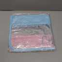 2 Pcs Empty Mahjong Tile Bag 20.9 x 9.45 Inch American PVC Clear Mahjong Case Size 166 Waterproof Zippered Storage Tile Holder Rack Bag for Game Lover Gift Travel, Case Only(Blue,Pink)