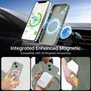 2 x Magnetic for iPhone 13 Case with Screen Protector - Wireless Charging Compatible - Upgraded Camera Protection - Silicone Shockproof Protective Phone Case for iPhone 13 - Porcelain Blue