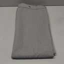 Barossa Design Stall Shower Curtain Fabric 36 x 72 inches, Waffle Weave, Hotel Luxury Spa, 230 GSM Heavy Duty, Water Repellent, Gray Pique Pattern Decorative Bathroom Curtain (Grey)