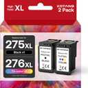 PG-275XL CL-276XL Ink Replacement for Canon 275 and 276 Ink Cartridges Remanufactured 275 276 XL Ink Work with TS3722 TR4720 TS3700 TR4700 TS3522 TR4722 TS3500 TS3720 TS3700 TS3520 TR4723 Printers