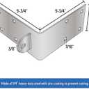 Floating Dock Outside Corner Hinge Plate Bracket, Male - Heavy-Duty Galvanized Steel (Male Plate)