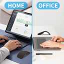 Bluetooth Arc Touch Mouse, Portable Slim Folding Travel Mouse whitout USB Dongle, Foldable Mice for Laptop, Tablet - Black