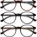 5 Pack Reading Glasses For Women,Blue Light Blocking Computer Reader Spring Hinge Eyeglasses (Multicolor, 2.5x)