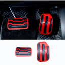 Brake and Gas Pedal Pads for Ford F150 2015 2016 2017 2018 2019 2020 2PCS Anti Slip Aluminum Alloy Brake and Accelerator Pedal Covers Pad No Drilling Gas Pedal Pad Interior Accessories (Red)