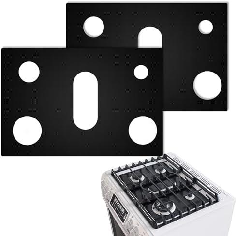 Stove Top Protector for Samsung Gas Range, Gas Stove Burner Liners for Samsung, Keep Stove Clean (2 pack)