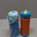 Fimibuke Kids Insulated Water Bottle, 18oz BPA FREE Kids Cups with Straw Double Wall Vacuum Tumbler 18/8 Stainless Steel Leak Proof Toddler Water Bottle for School Boys Girls (2 Pack, Ocean Life)