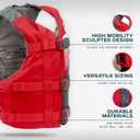 Stohlquist Fit Youth Life Jacket - Coast Guard Approved, High Mobility PFD, Buoyancy Foam, Fully Adjustable for Children Around 75-125 lbs