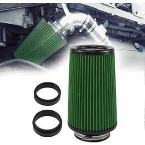 RYANSTAR Universal Clamp-On Air Filter Three Different Size 3in 3.5in 4 in High Flow Round Tapered Cone Closed-Top Cool Air Filter Cleaner Fit Compat