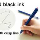 12pcs 1.0mm Black Ink Pens, Smooth Writing Ballpoint & Semi Gel Pens, Soft Silicone Grip Gel Ink Pens, Office School Supplies, Desk Accessories, Personalized Gifts for Men, Dozen Box (Multicolor-Dark)