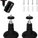 2 Pack Ring Camera Mount Bracket for Ring Stick Up Cam, Ring Outdoor Cam Plus , Ring Indoor Cam | 360 Adjustable Wall Mount or Celling Mount , No Drill , Weatherproof - Black