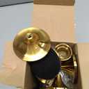 2 Sets(6 Pcs) Brass Gold Metal Taper Candle Holders Candlestick Holders, Vintage Modern Decorative Centerpiece Candlestick Holders for Table Mantel Wedding Housewarming Gift