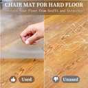 PVC Office Chair Mat, 30" X 40" 36" X 48" 44" X 55" 63" X 59" 118" X 71" Transparent Rectangular Floor Protector, Clear Non Slip Desk Chair Mat for Hard Floor (Color : 0.06" Thick, Size : 35" X 47"