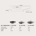 All-Clad HA1 Hard Anodized Nonstick Fry Pan Set 5-Piece Cookware, 8", 10", 12" Skillets with Lid, Induction Compatible, Oven Safe to 500F, Lid Safe to 350F, Black