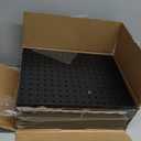 Peg Board, 8 Pack Metal Pegboard Panels with 50 Hooks, Black Pegboards Wall Organizer, Heavy Duty Peg Board for Walls Home, Garage Tool Storage, Office Organization, Craft Room, Kitchen