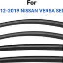 Window Visors Rain Guards Shield for 2012-2019 Nissan Versa Sedan, Out-Channel Window Vent Wind Deflectors Visors Shades for 12-19 Nissan Versa