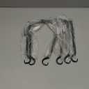 Worth Garden 6-Pack 10" Plant Hanger Bracket - Forged Wrought Iron Powder-Coated Heavy Duty Wall Hook - Black Plant Hanging Hooks - Durable and Stable for Bird Feeders, Planters Indoor & Outdoor