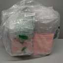 50 Pack Small Clear Treat Boxes - Dessert Boxes To Go - 5Inch Disposable Paper Mini Containers for Cookie, Cake Slice, Charcuterie, Bakery, Pastry, Strawberry, Baked Goods Packaging (Pink)