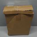 2 Set Vintage Glass Vase Rustic Farmhouse Lantern Decor with Artificial Plants Lights Decorative Clear Vase for Home Decor Floral Arrangement Dining Table Centerpieces (White Rose)