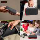 TROKUZEN Carrying Case for Nintendo Switch 2 (2025), Hard Shell Protective Case, 24 Game Cartridge Slots, Large Capacity Travel Bag for Switch 2 Accessories (Red Zipper)