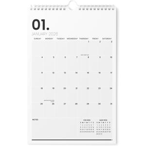 Karto Wall Calendar 2026 - Vertical 11x17 inch January 2026 to June 2027 - Boost Your Productivity and Easy Planning with the Aesthetic Monthly Calendar - Minimalist (Large)