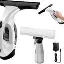 3 in 1 Window Vacuum Cleaner, Cordless Window Vacuum Cleaner with Spray/Wipe/Water Suction, Electric Squeegee for Windows, Tiles, Glass, Mirror