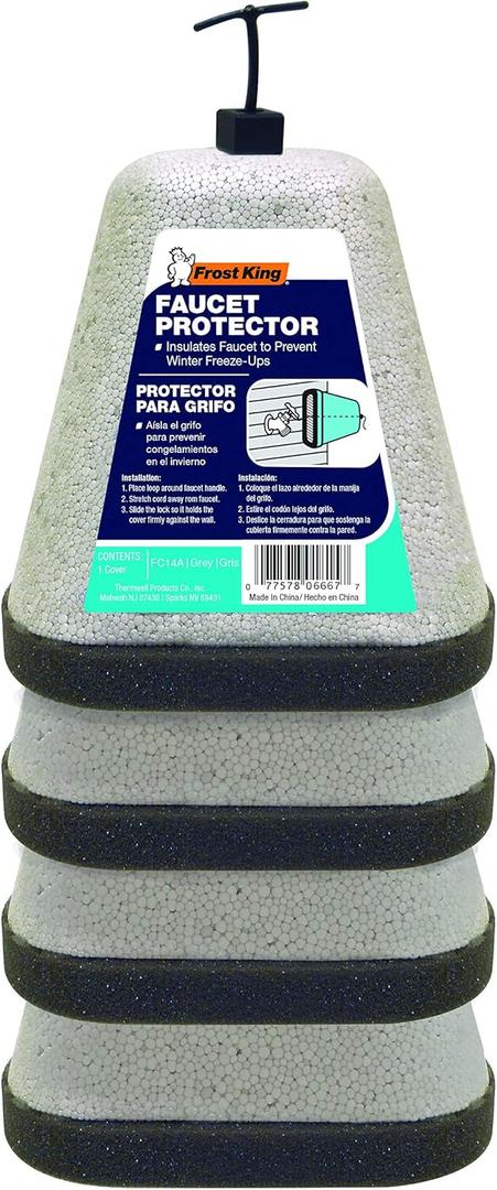 Frost King FC14A Foam Faucet Cover, Grey
