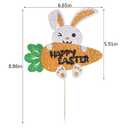 Little Bunny Cake topperHappy Easter Cake TopperBoy Girl Cake Decoration.Easter Party Cake Decorating Supplies